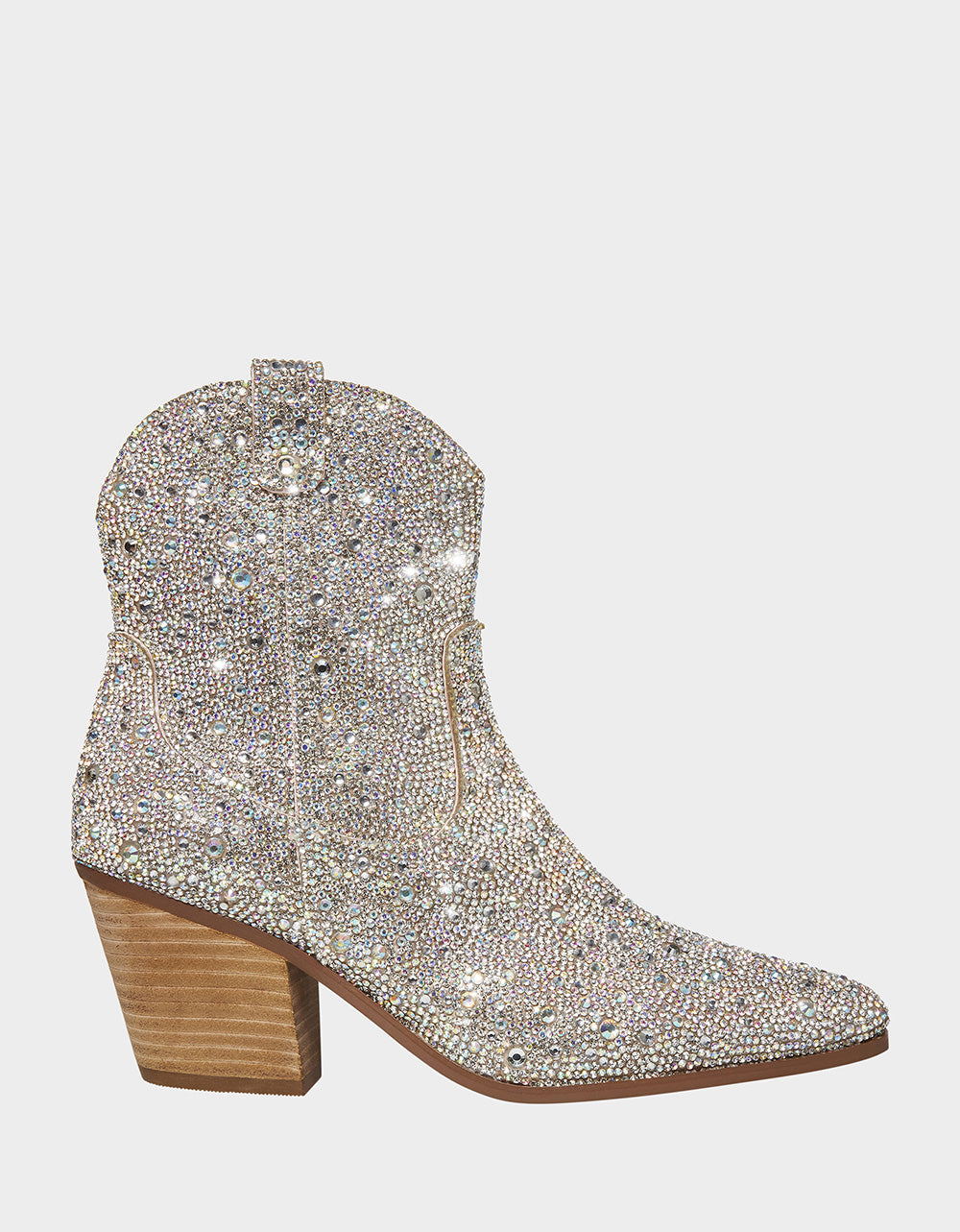 Betsey Johnson Rhinestone Western Booties - Sparkly Festival Shoes