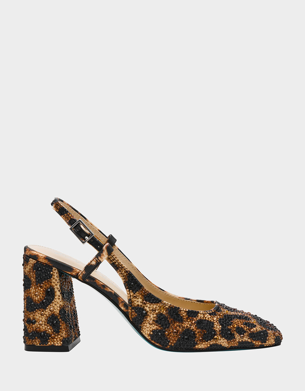 Betsey Johnson ELIAS Leopard Print Slingback Heels