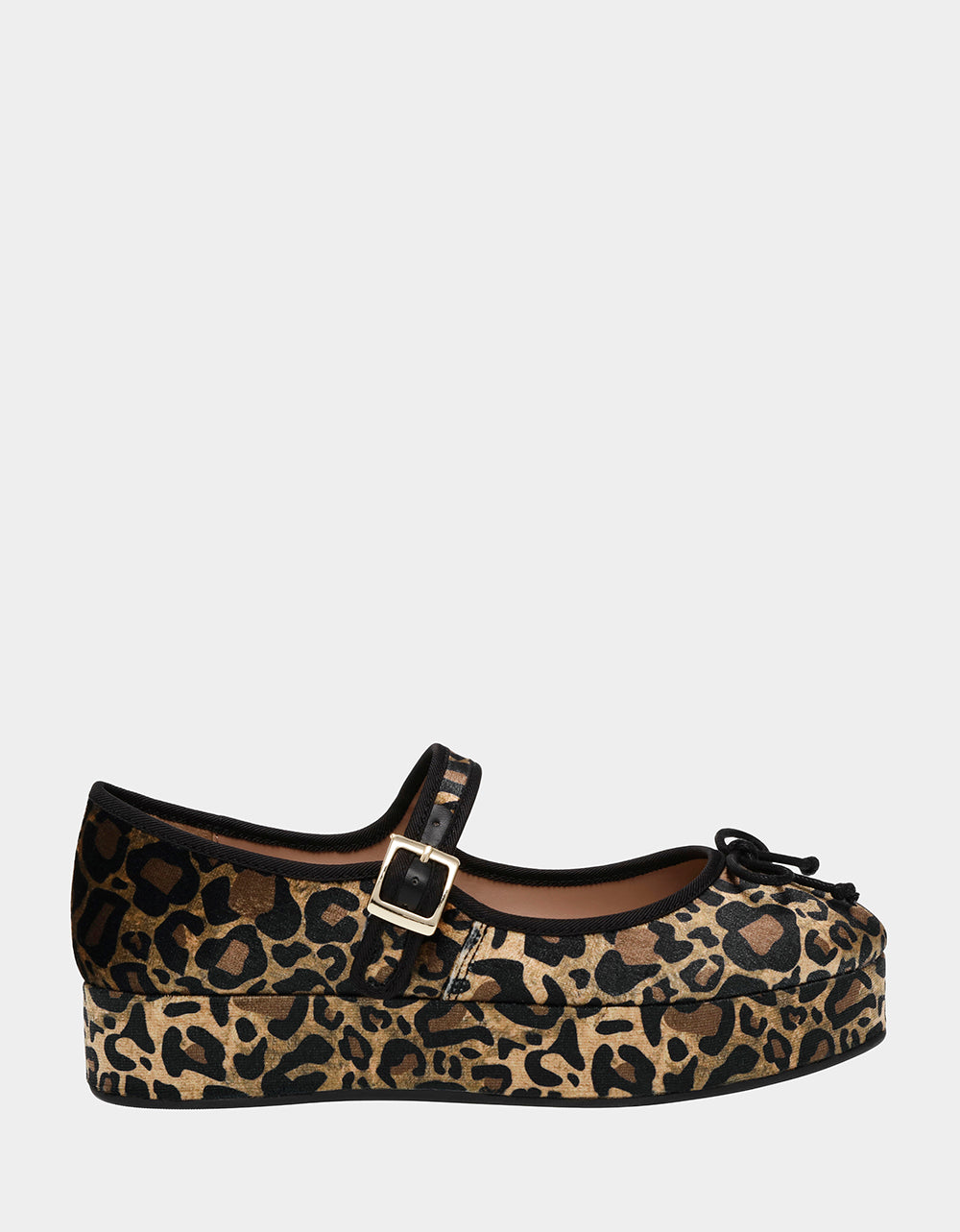 Betsey Johnson Hellena Leopard Print Mary Jane Platform Shoes