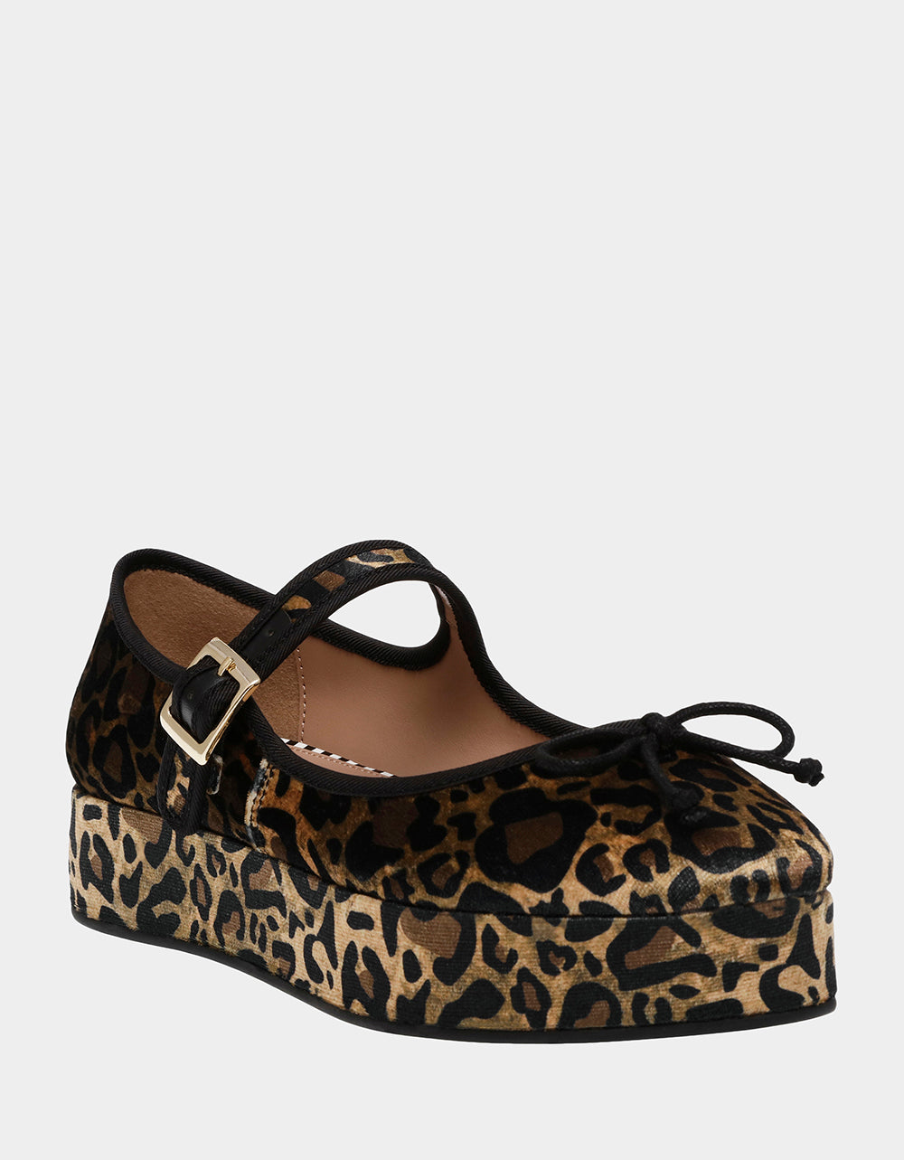 Betsey Johnson Hellena Leopard Print Mary Jane Platform Shoes