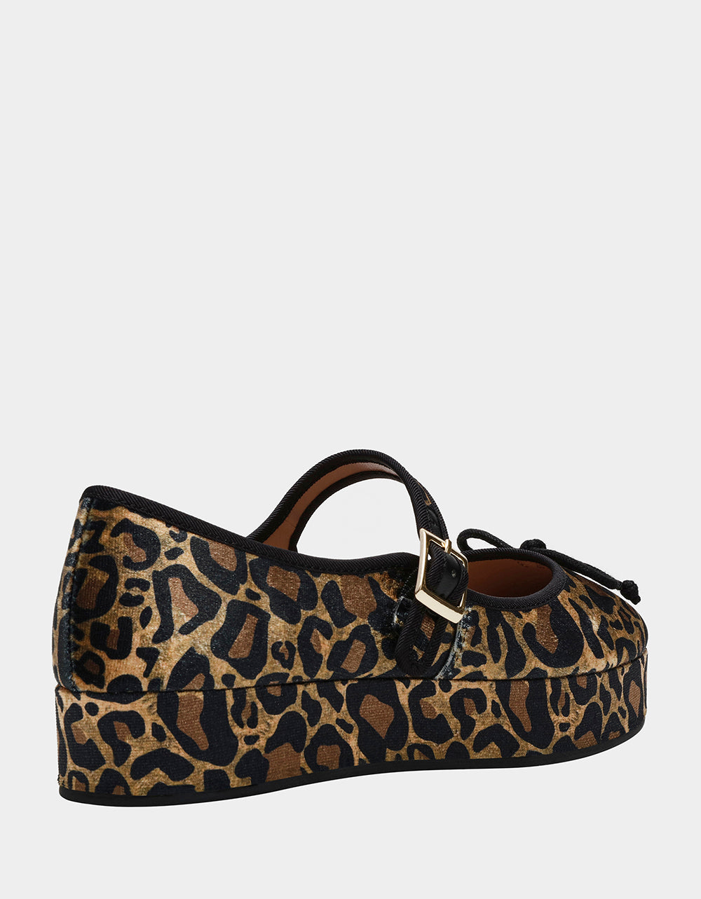 Betsey Johnson Hellena Leopard Print Mary Jane Platform Shoes