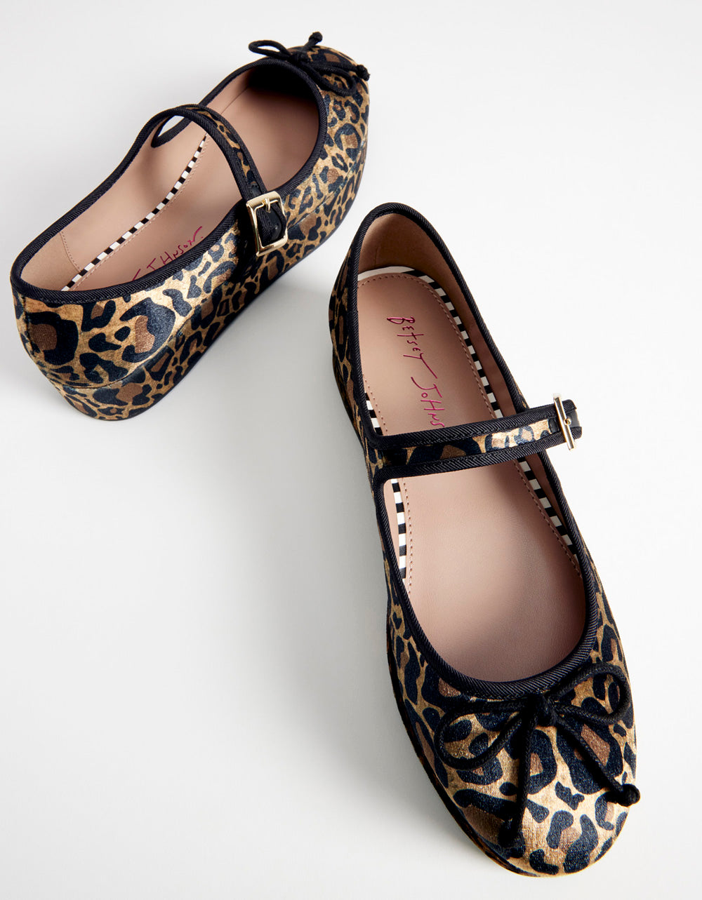 Betsey Johnson Hellena Leopard Print Mary Jane Platform Shoes
