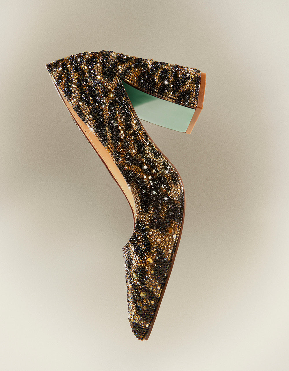 Betsey Johnson Jody Leopard Print Pumps with 3.5 Inch Block Heel