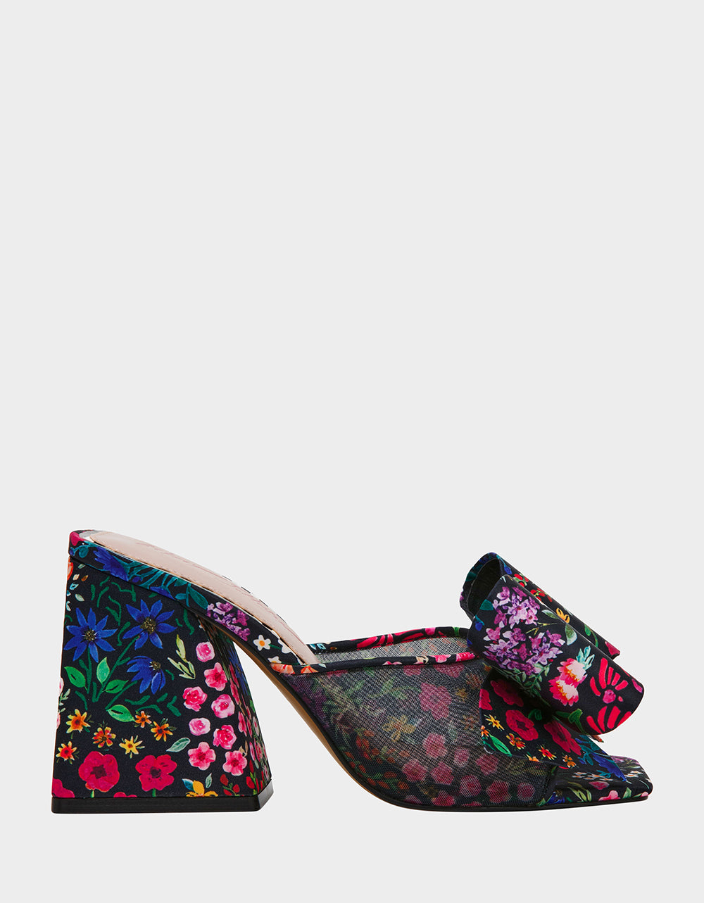 Betsey Johnson Jordn Ditsy Floral Dress Mule Heel with Bow