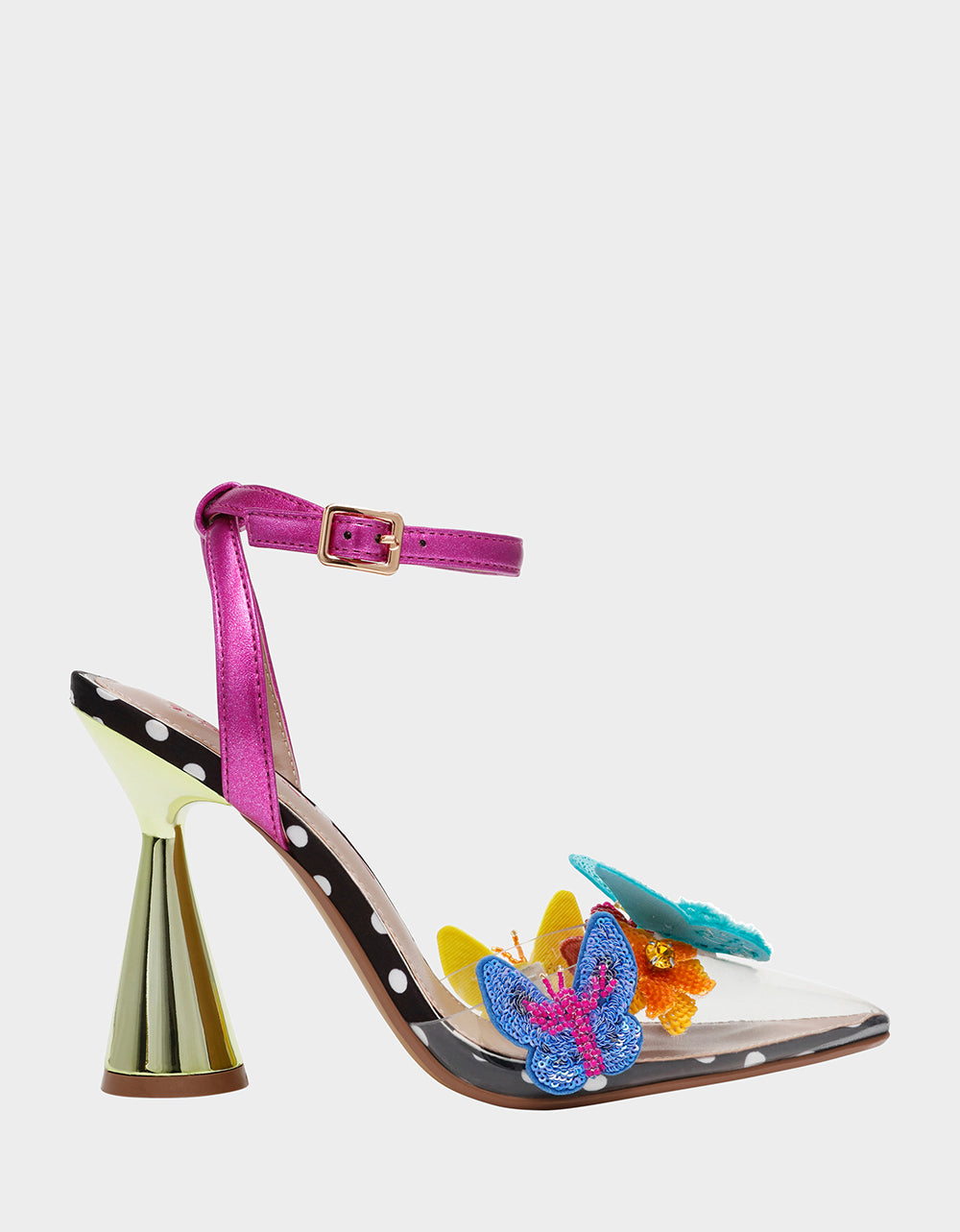 Betsey Johnson Kamilla Black Beaded Butterfly Pumps
