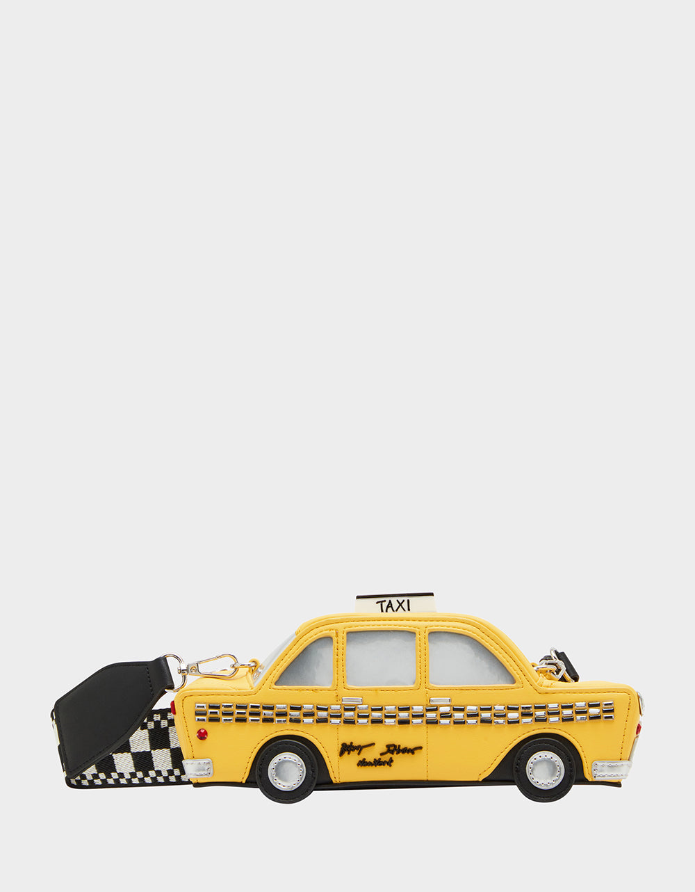 Betsey Johnson NYC Taxi Cab Crossbody Bag - Yellow Kitsch Design