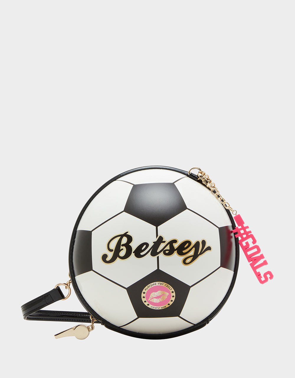 Kitsch Goal Soccer Crossbody Bag - Black Multi Handbag