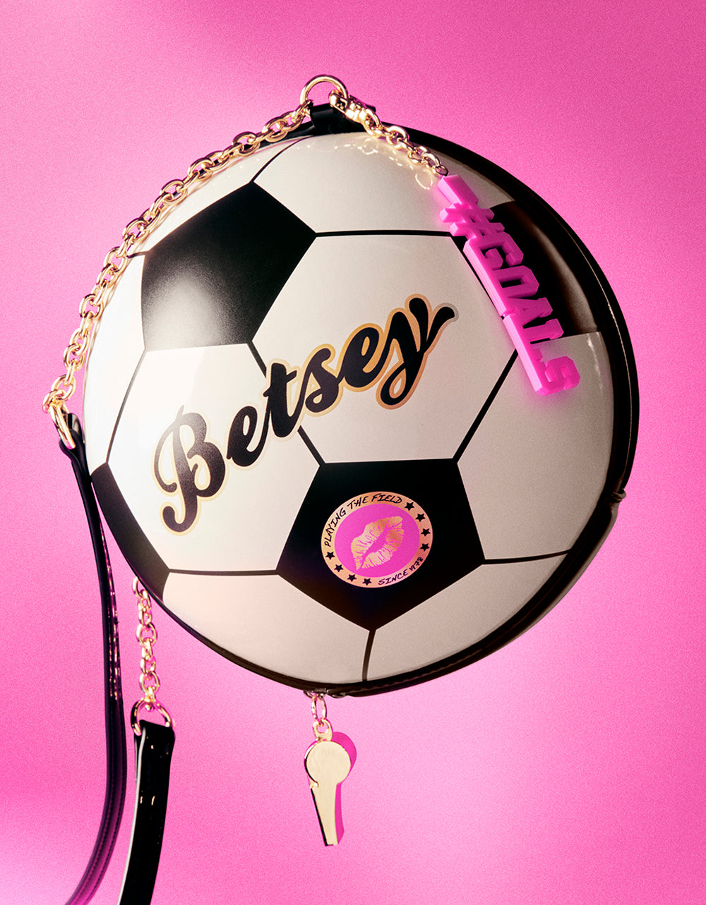 Kitsch Goal Soccer Crossbody Bag - Black Multi Handbag