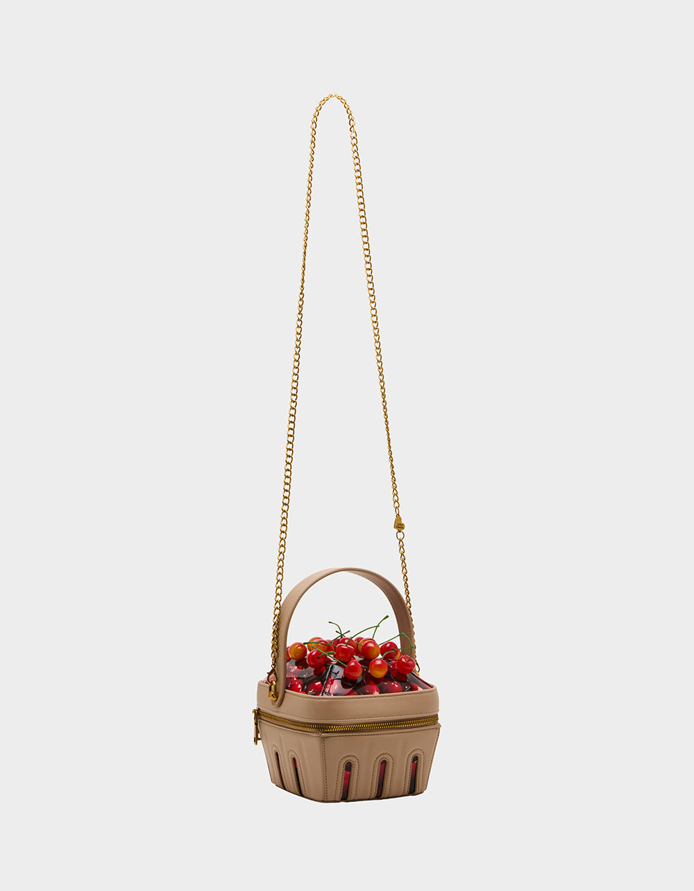 Kitsch Mon Cherry Red Crossbody Bag with Chain Strap