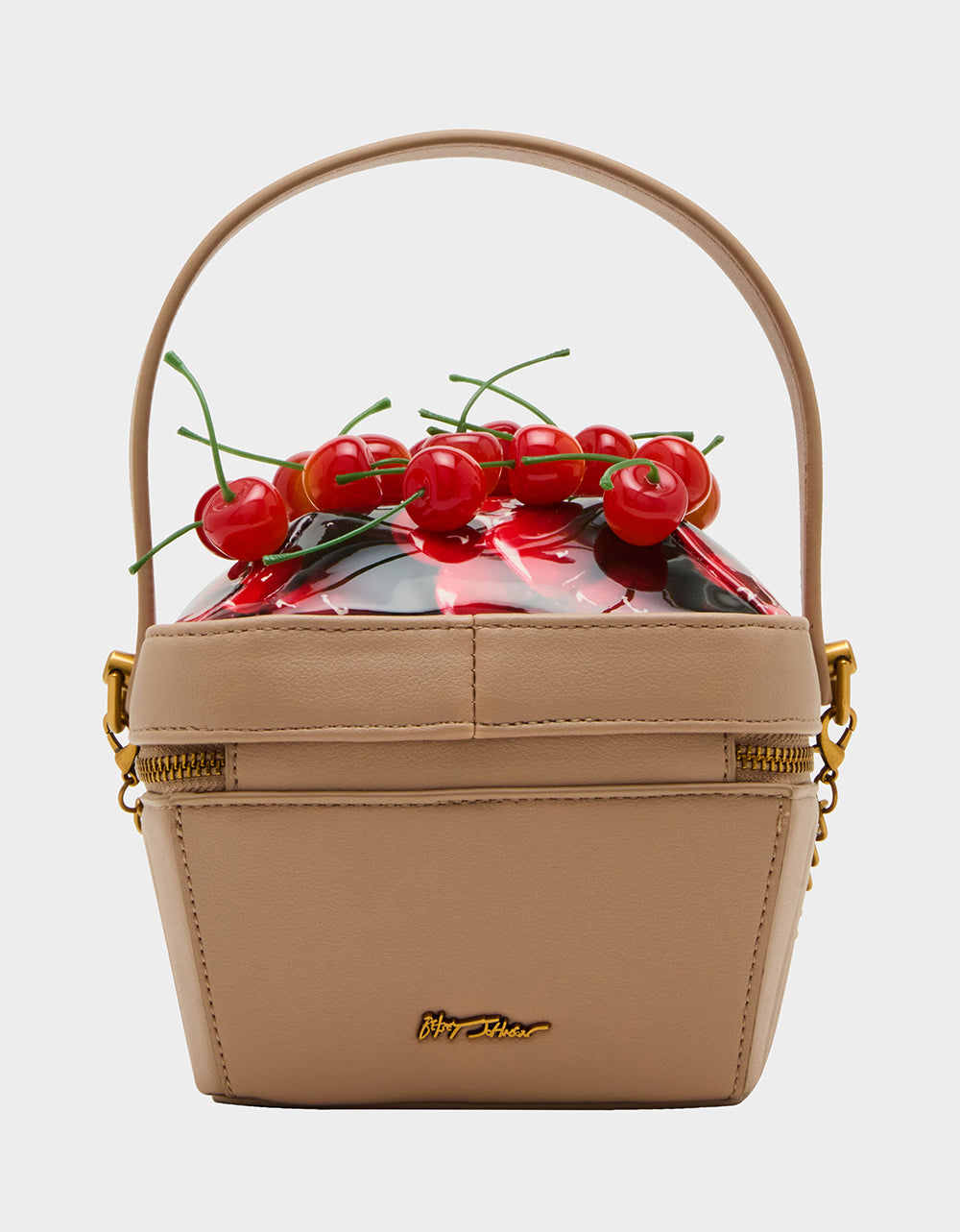 Kitsch Mon Cherry Red Crossbody Bag with Chain Strap