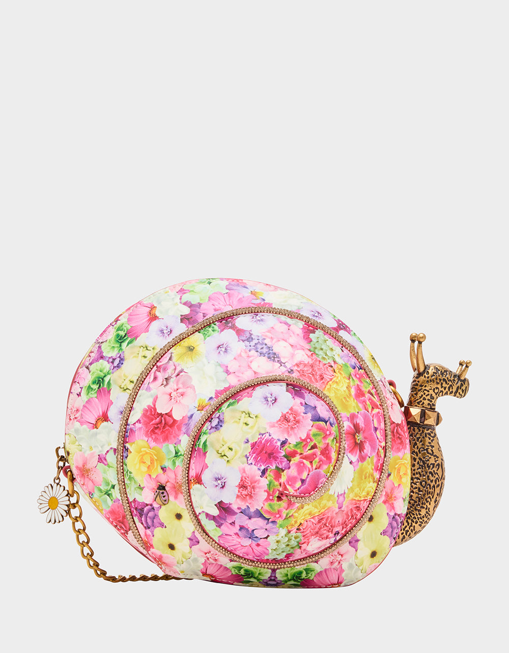 Betsey Johnson Snail Crossbody Bag - Quirky Floral Handbag for Women