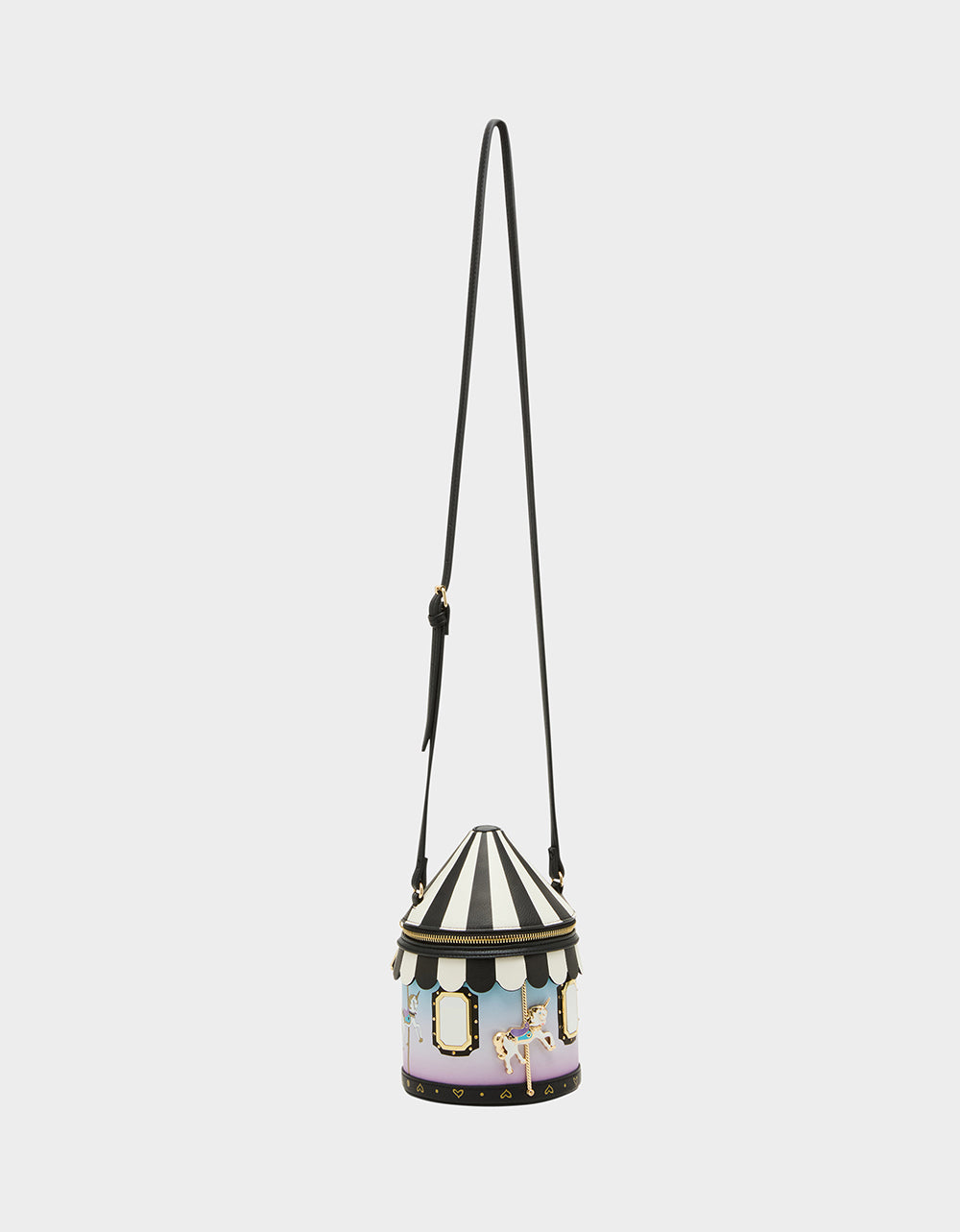Kitsch Spin Me Carousel Crossbody Bag with Zipper Closure