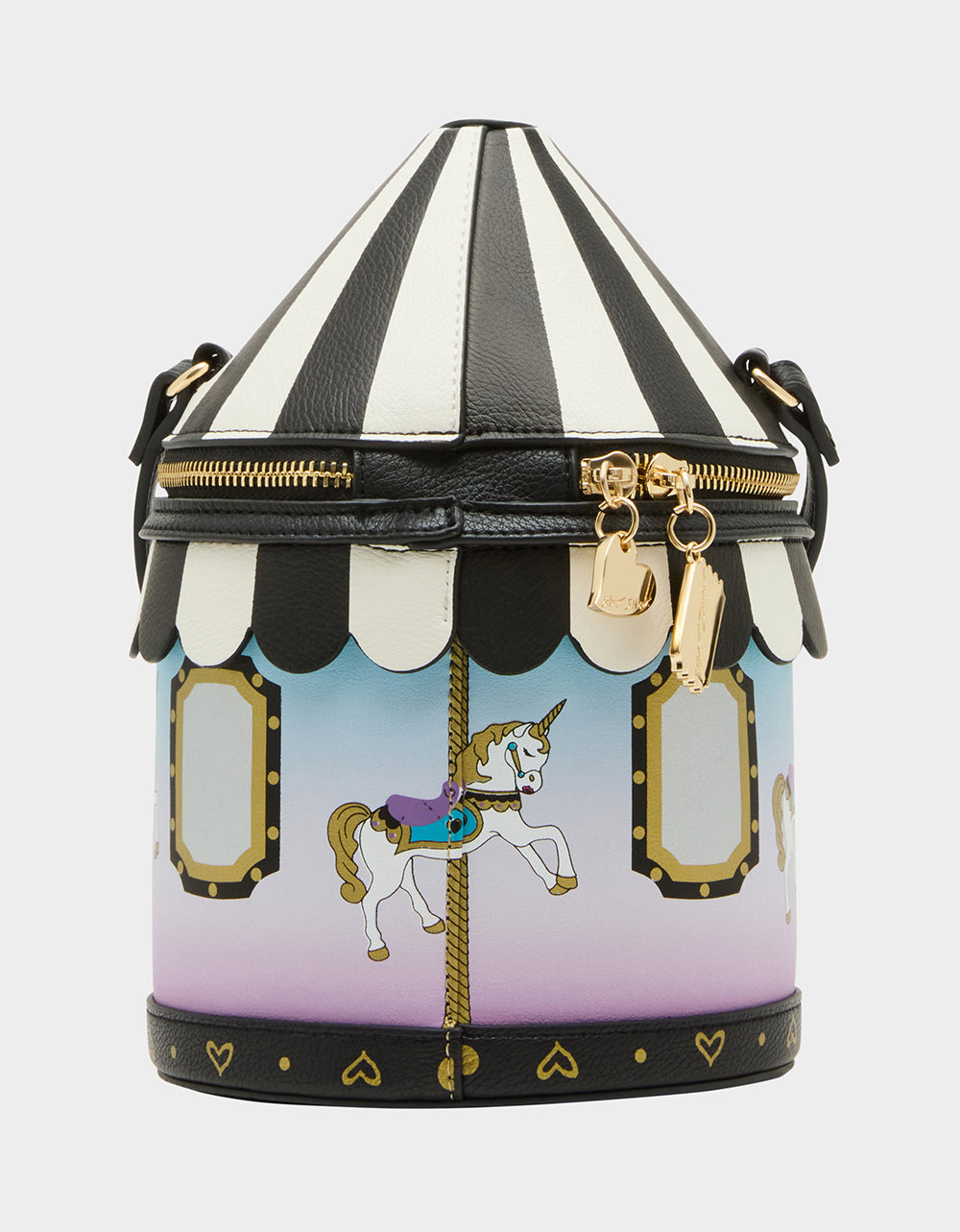 Kitsch Spin Me Carousel Crossbody Bag with Zipper Closure
