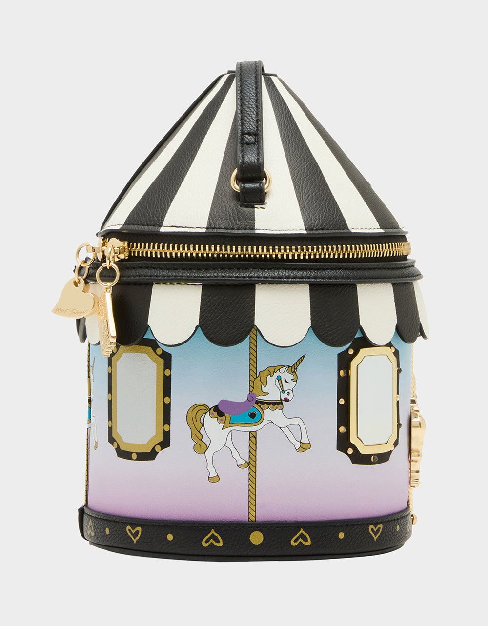 Kitsch Spin Me Carousel Crossbody Bag with Zipper Closure