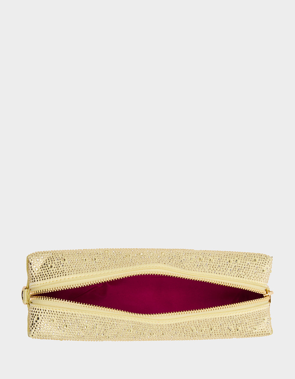 Kitsch Yellow Butter Crossbody Bag with Rhinestones