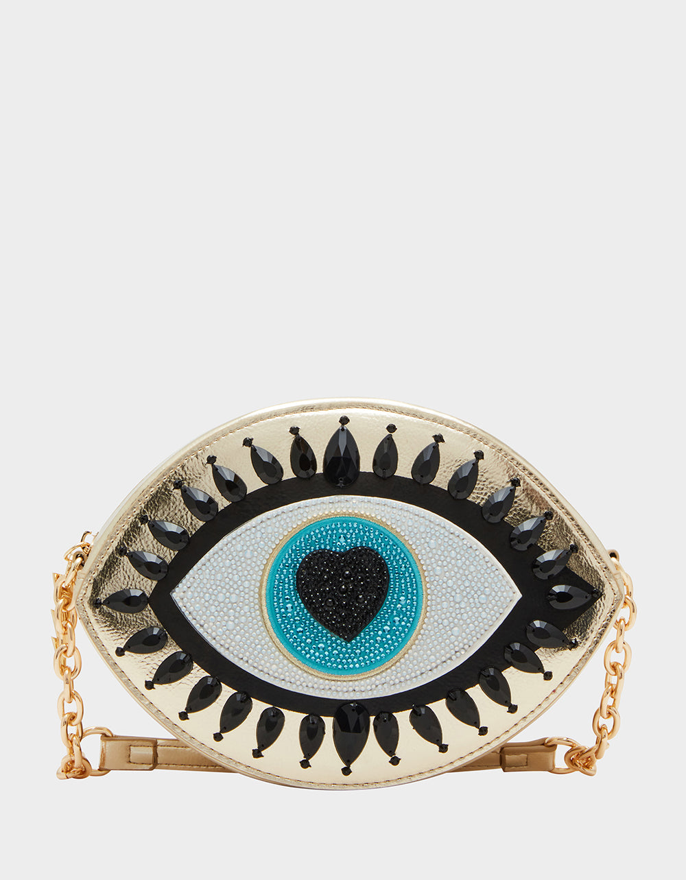Kitsch Evil Eye Gold Crossbody Bag - Stylish & Functional