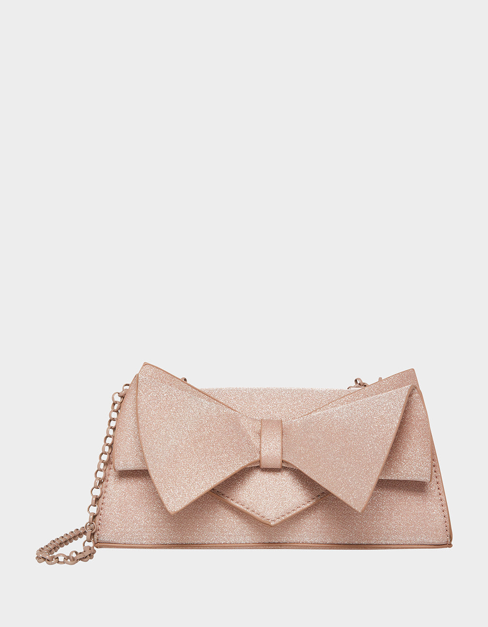 Champagne Glitter Convertible Shoulder Bag with Angular Bow – RE:LUV