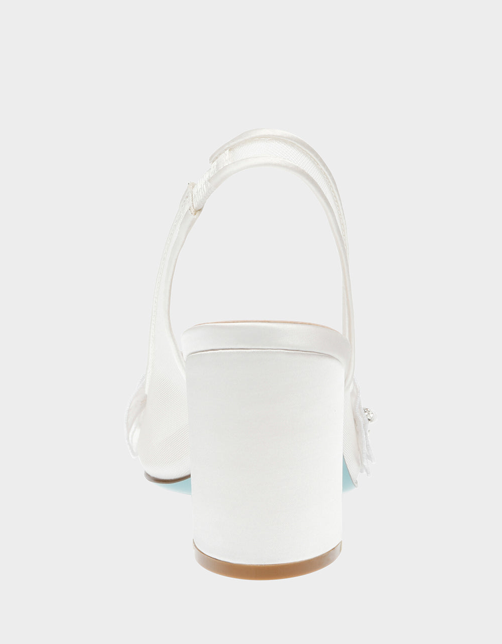 Betsey Johnson Petra Ivory Floral Slingback Mesh Heels