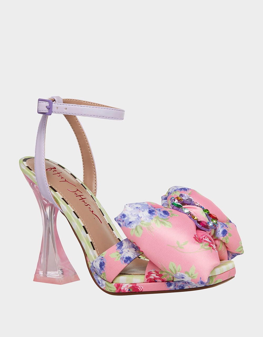 Betsey Johnson Pollie Pink Multi Bow Heels - 4 Inch