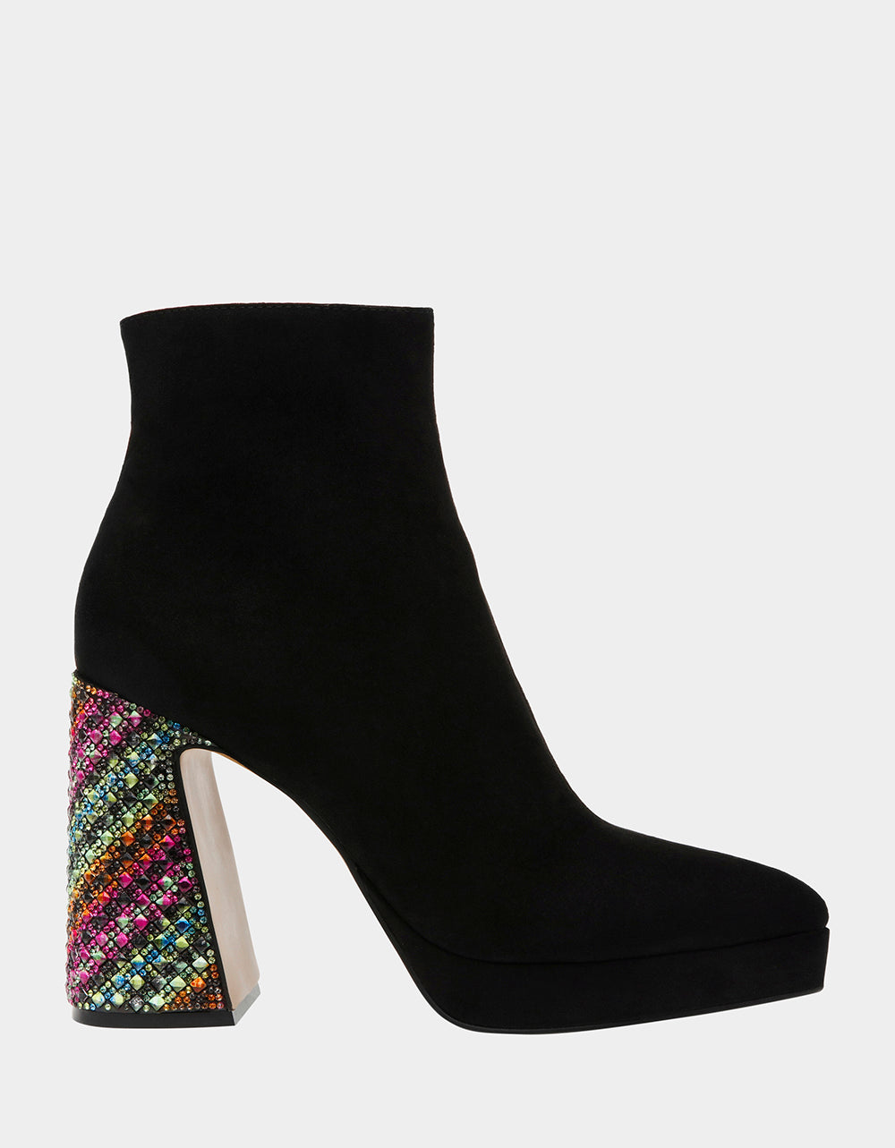Betsey Johnson Raylan Black Platform Bootie with 4-Inch Heel