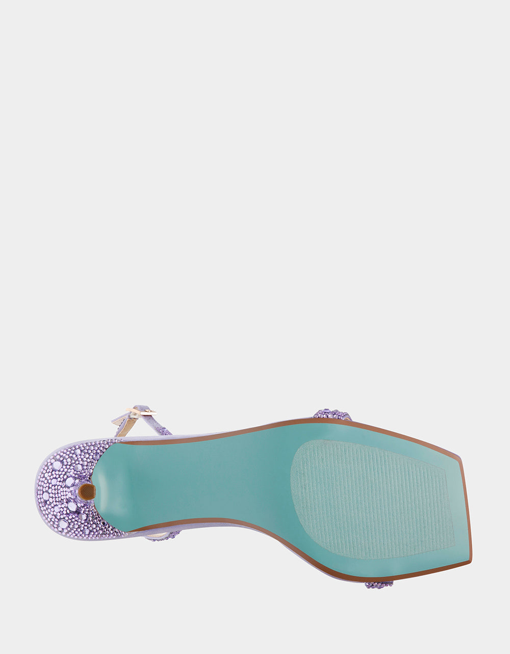 Betsey Johnson Rebel Lavender Rhinestone Kitten Heels