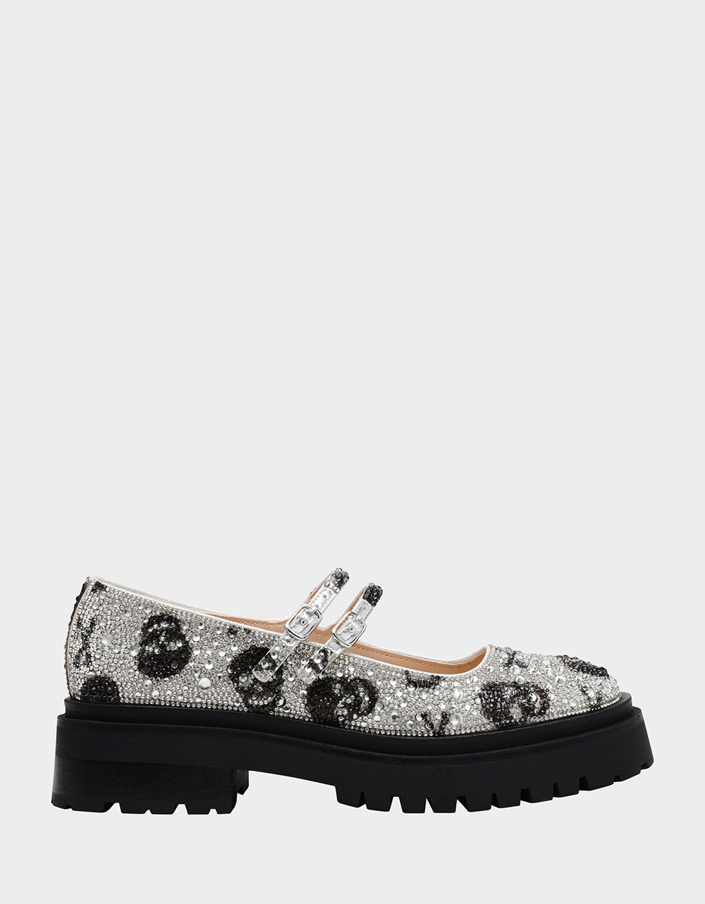 Betsey Johnson RICO Rhinestone Mary Janes with Lug Sole