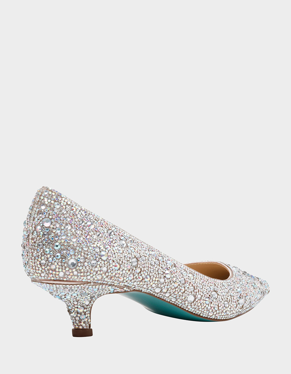 Betsey Johnson SCOUT Rhinestone Kitten Heel Pump for Formal Events