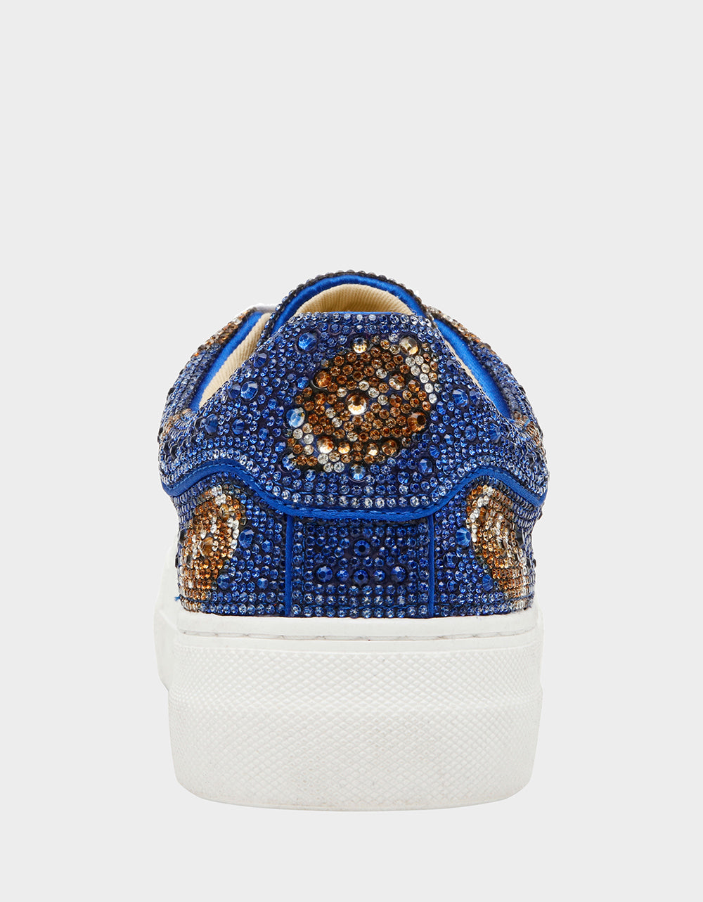 Sidny Blue Rhinestone Sneakers with Platform