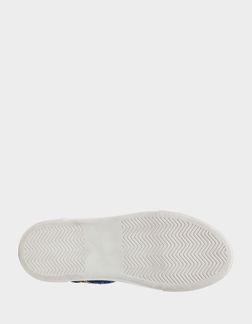 Sidny Blue Rhinestone Sneakers with Platform