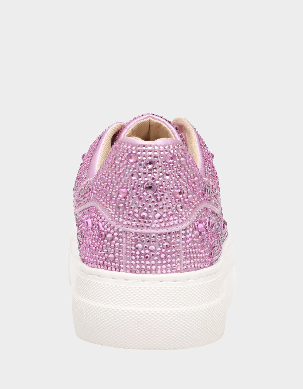 Betsey Johnson SIDNY Rhinestone Sneakers in Light Pink