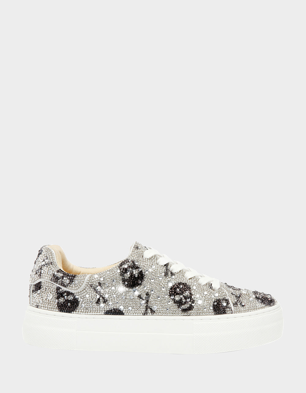 Betsey Johnson SIDNY Rhinestone Platform Sneakers - Sparkly & Glamorous