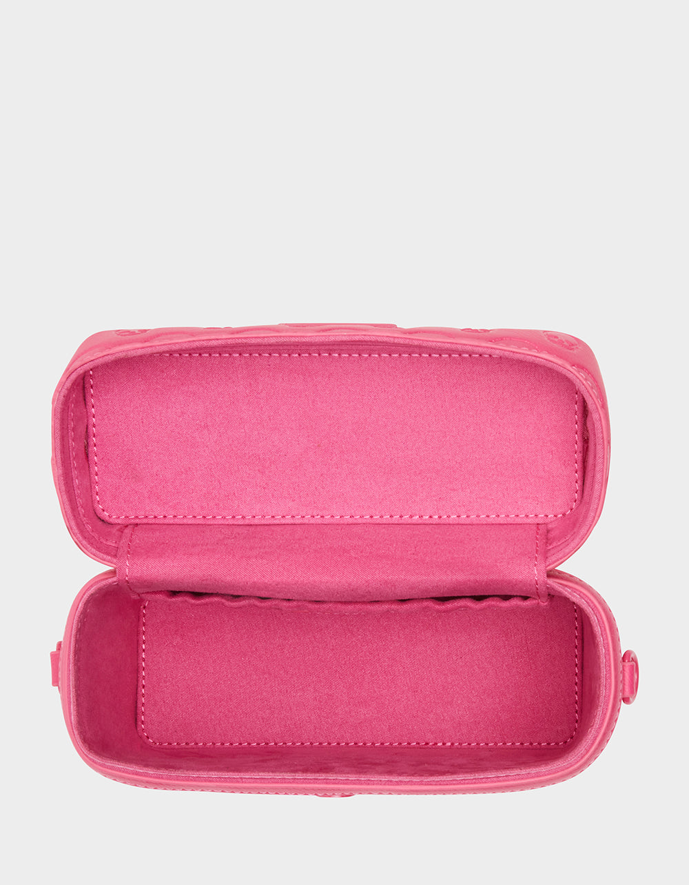 Betsey Johnson Skull Boss Pink Crossbody Vanity Bag