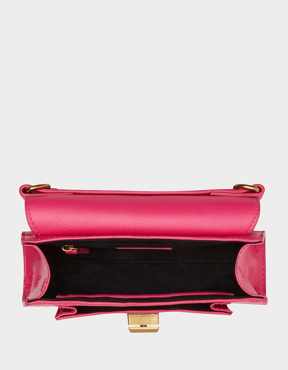 Betsey Johnson Pink Skull Mini Turnlock Crossbody Bag