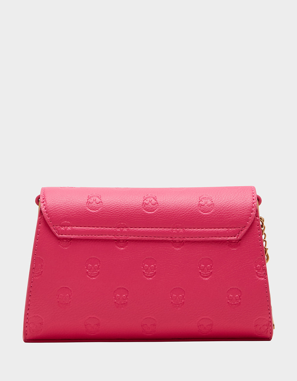 Betsey Johnson Pink Skull Mini Turnlock Crossbody Bag