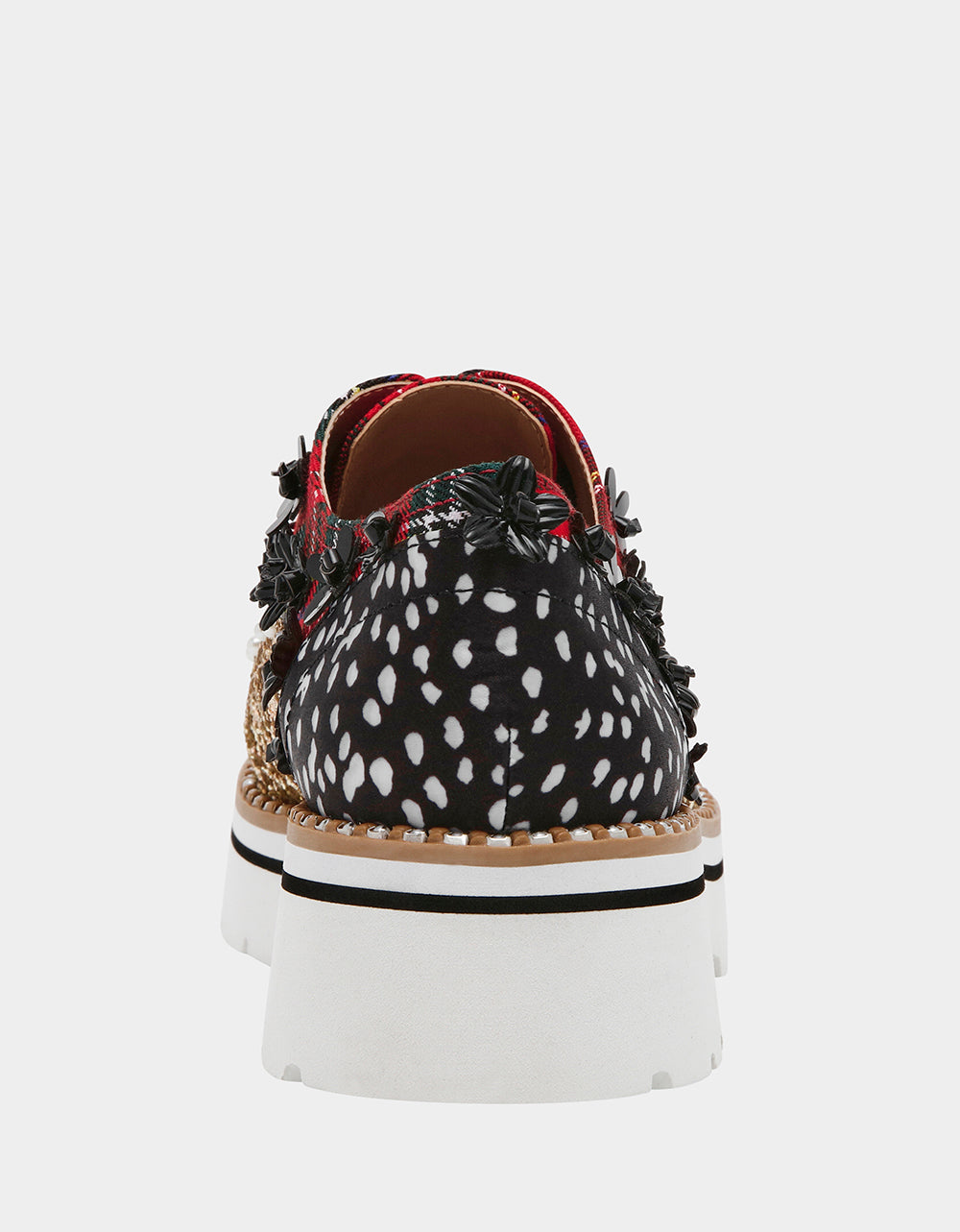 Betsey Johnson SKYYLA Glitzy Rhinestone Oxford Loafers
