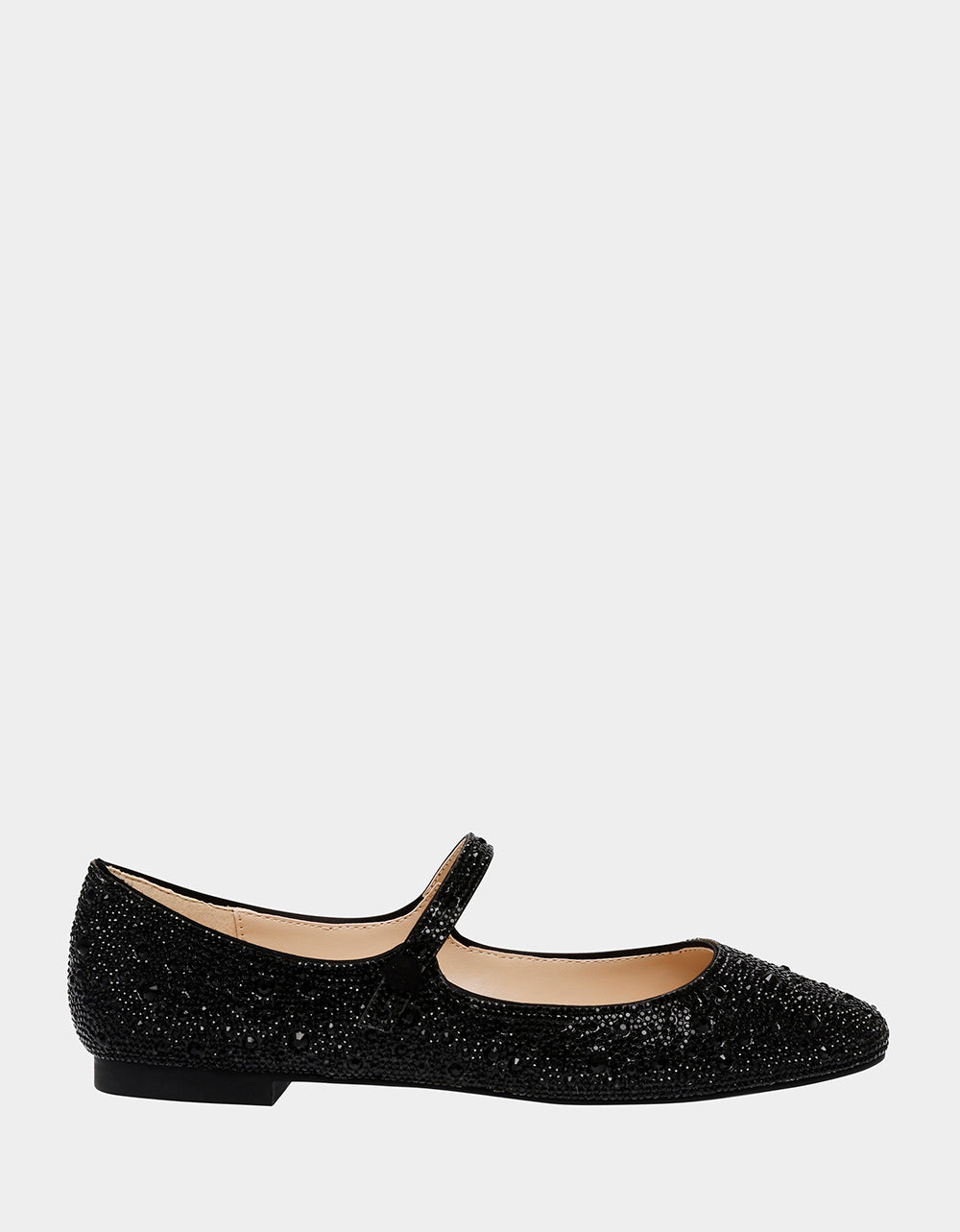 Betsey Johnson TESS Rhinestone Mary Jane Flats - Sparkly Ballet Shoes