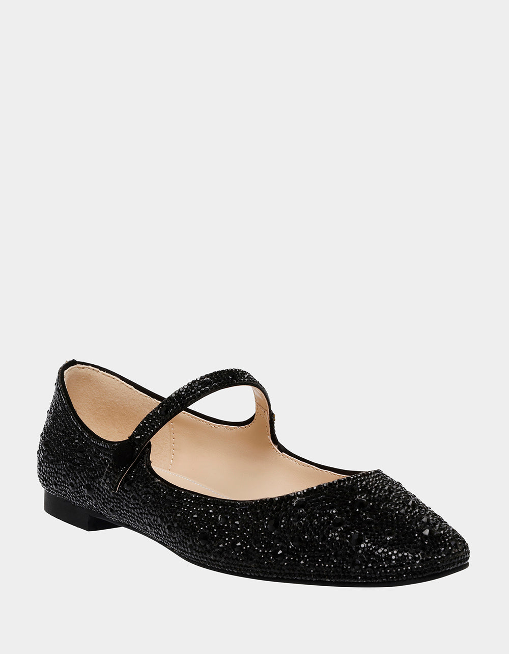 Betsey Johnson TESS Rhinestone Mary Jane Flats - Sparkly Ballet Shoes