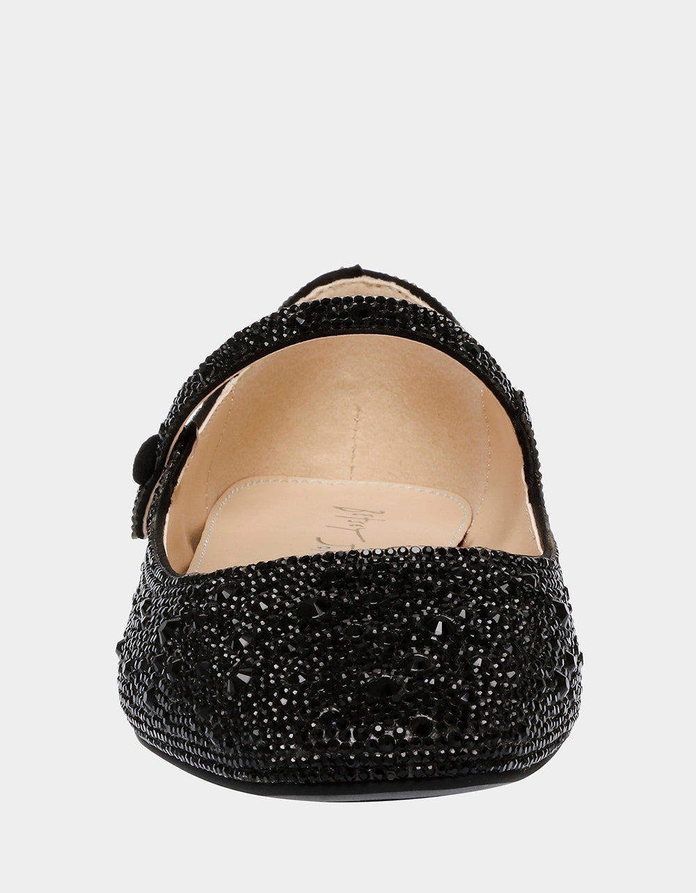 Betsey Johnson TESS Rhinestone Mary Jane Flats - Sparkly Ballet Shoes