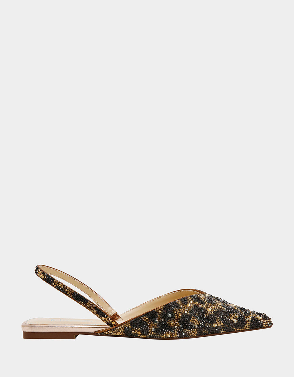 Betsey Johnson VANCE Leopard Print Slingback Ballet Flats