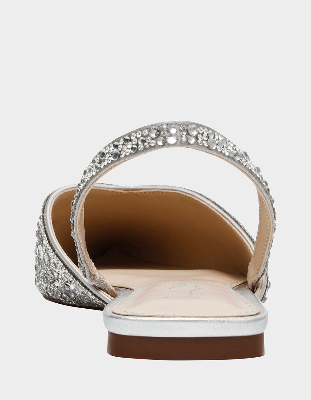 Betsey Johnson VANCE Silver Slingback Ballet Flats for Women