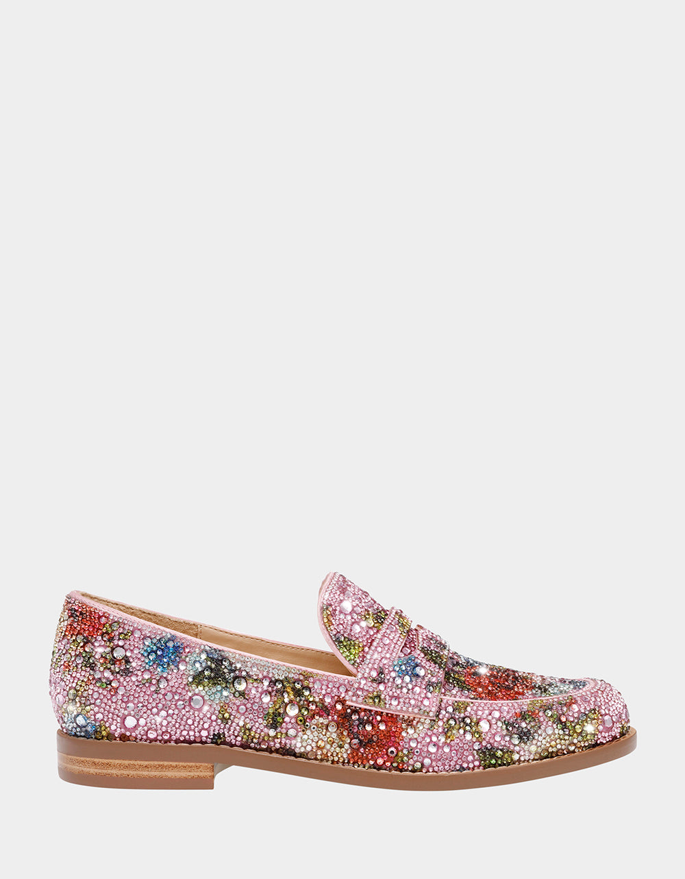Betsey Johnson ARON Rhinestone Embellished Loafers for Women
