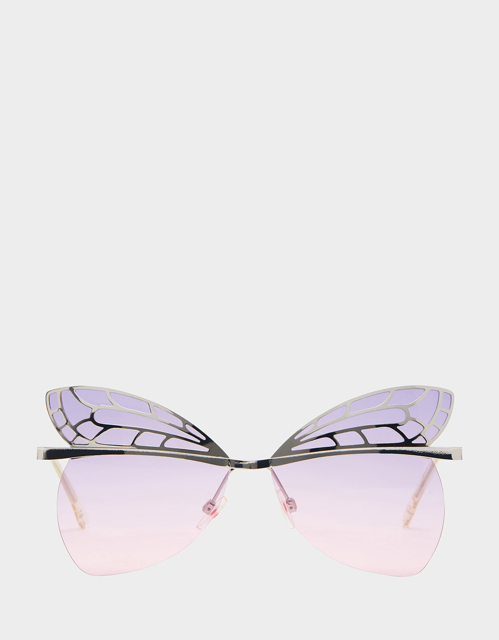 Betsey Johnson Butterfly Sunglasses with Pink & Purple Ombre Lenses
