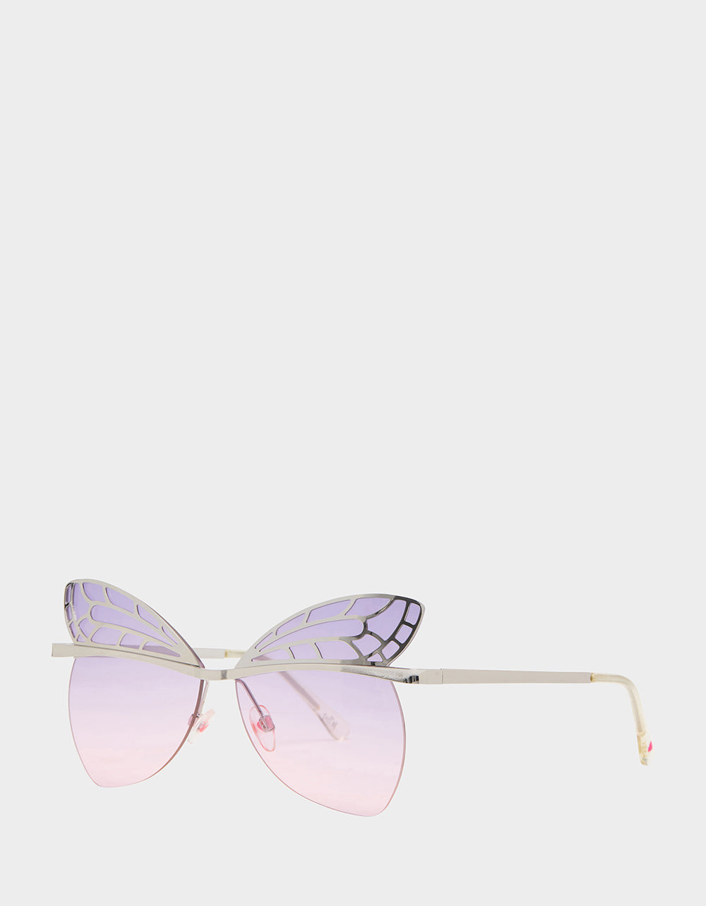 Betsey Johnson Butterfly Sunglasses with Pink & Purple Ombre Lenses