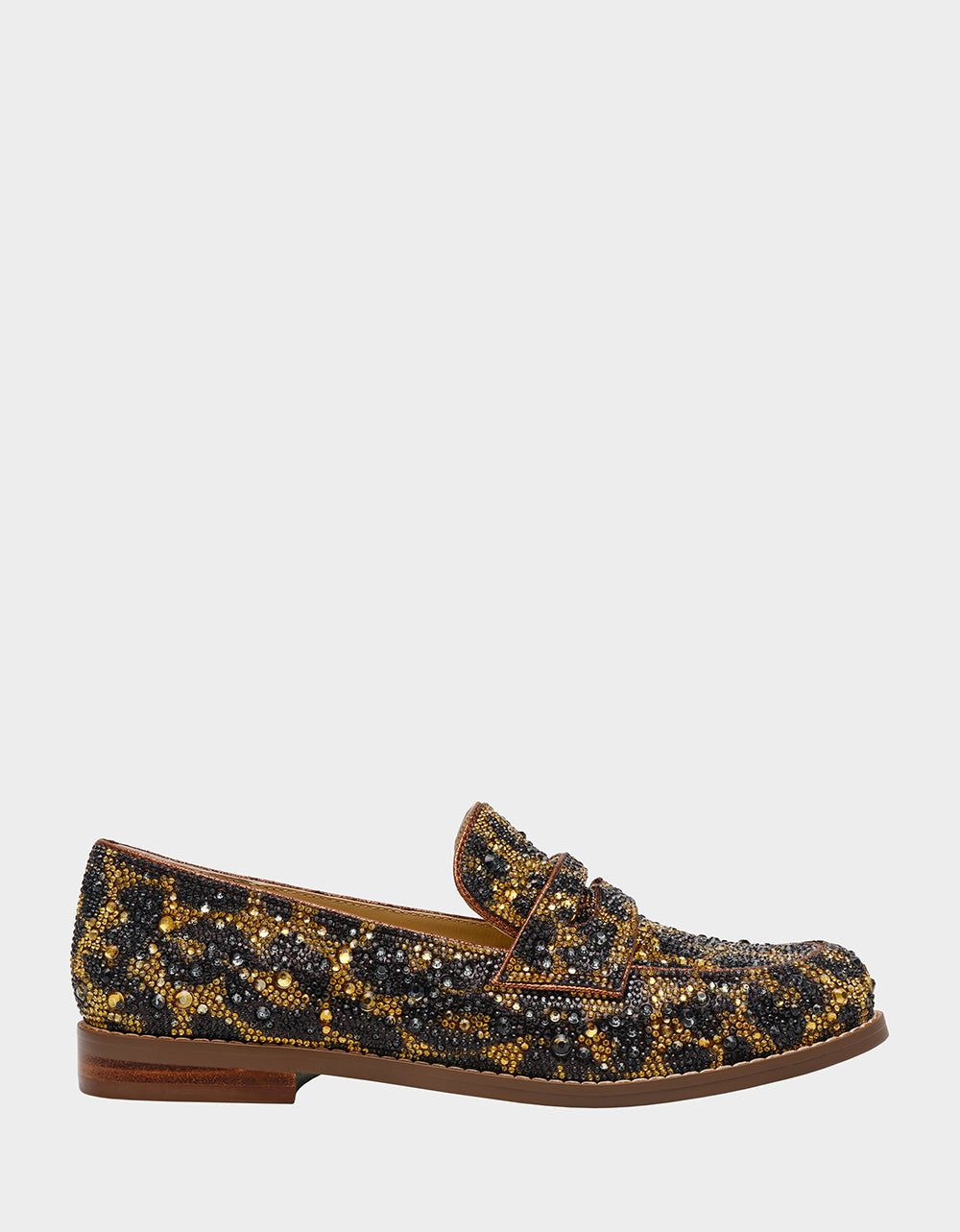 Betsey Johnson ARON Rhinestone Embellished Loafer Shoes