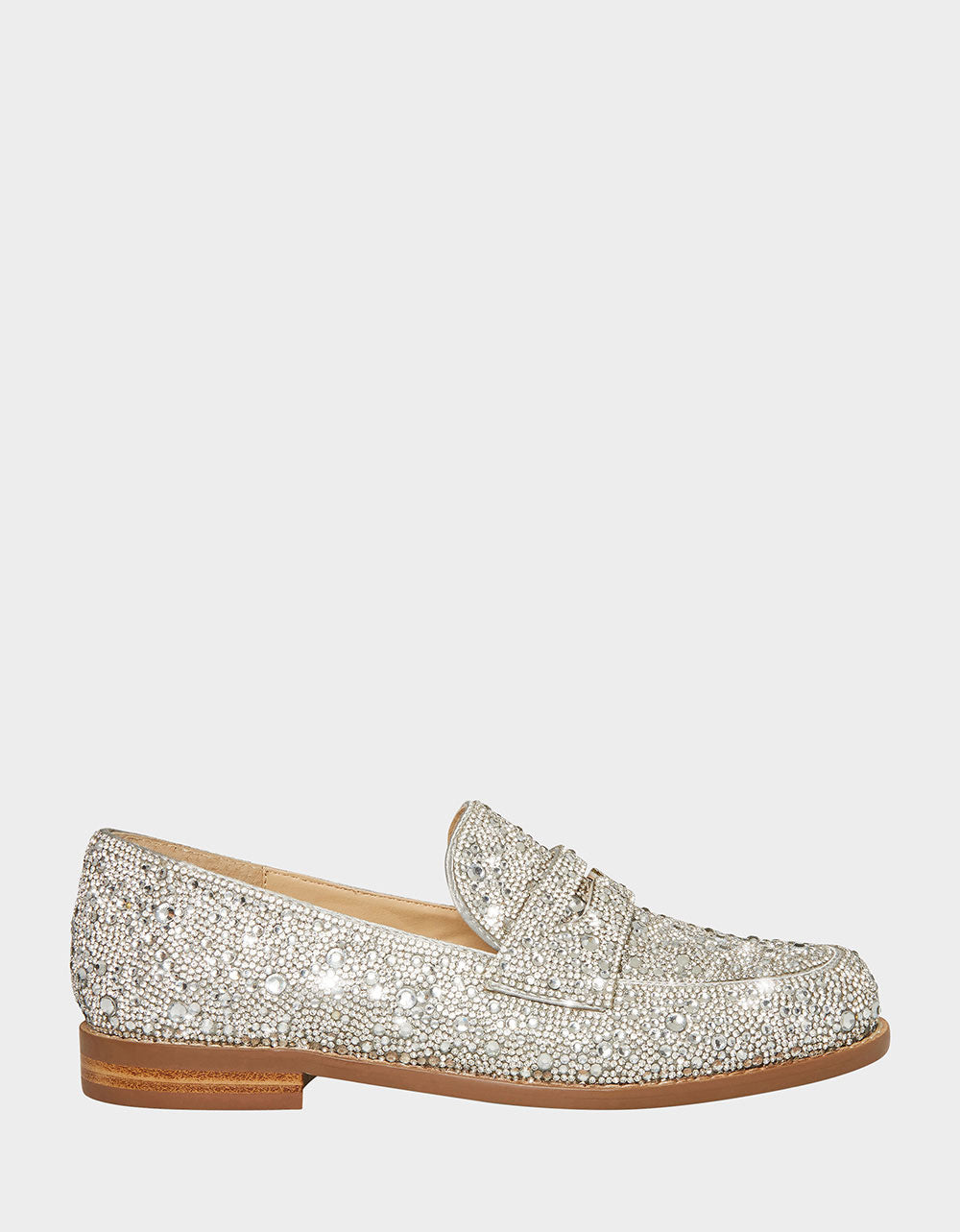 Betsey Johnson ARON Rhinestone Embellished Loafer Shoes