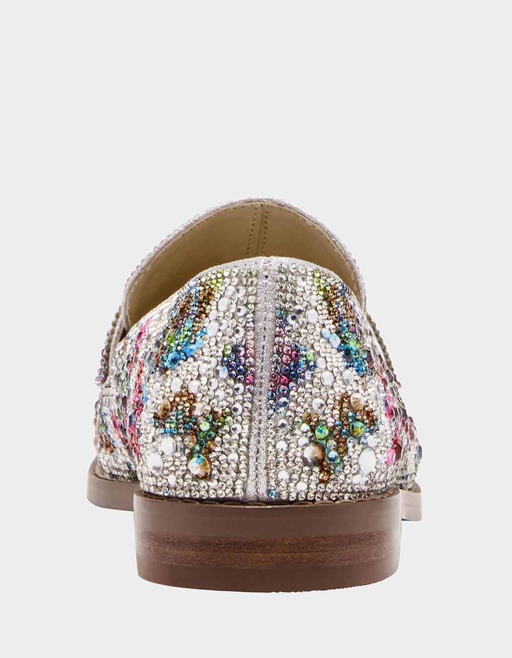 Betsey Johnson Rhinestone Loafer - Silver Butterfly Design