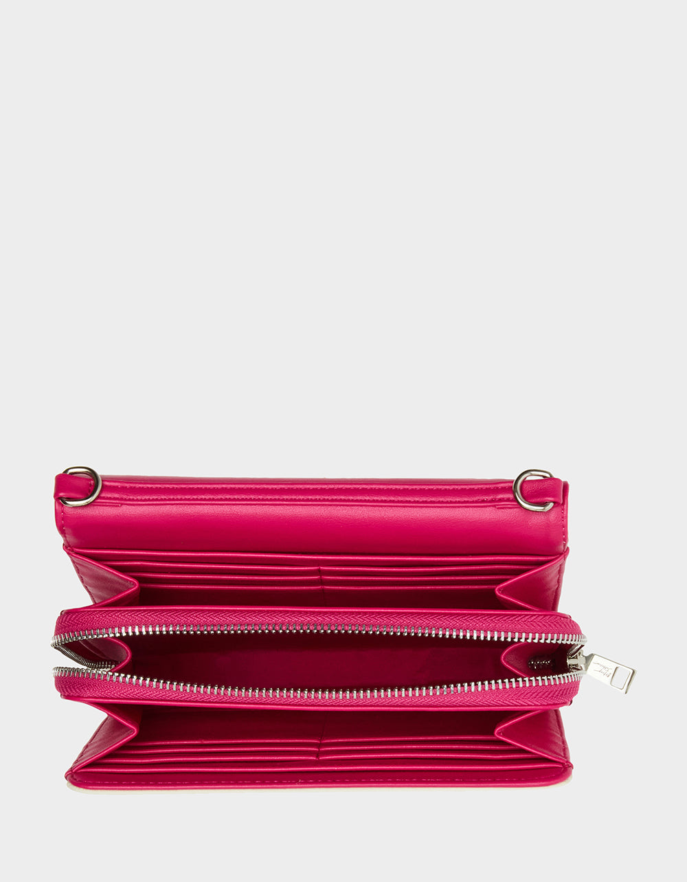 Betsey Johnson White Baseball Wallet on Chain with Crossbody Strap