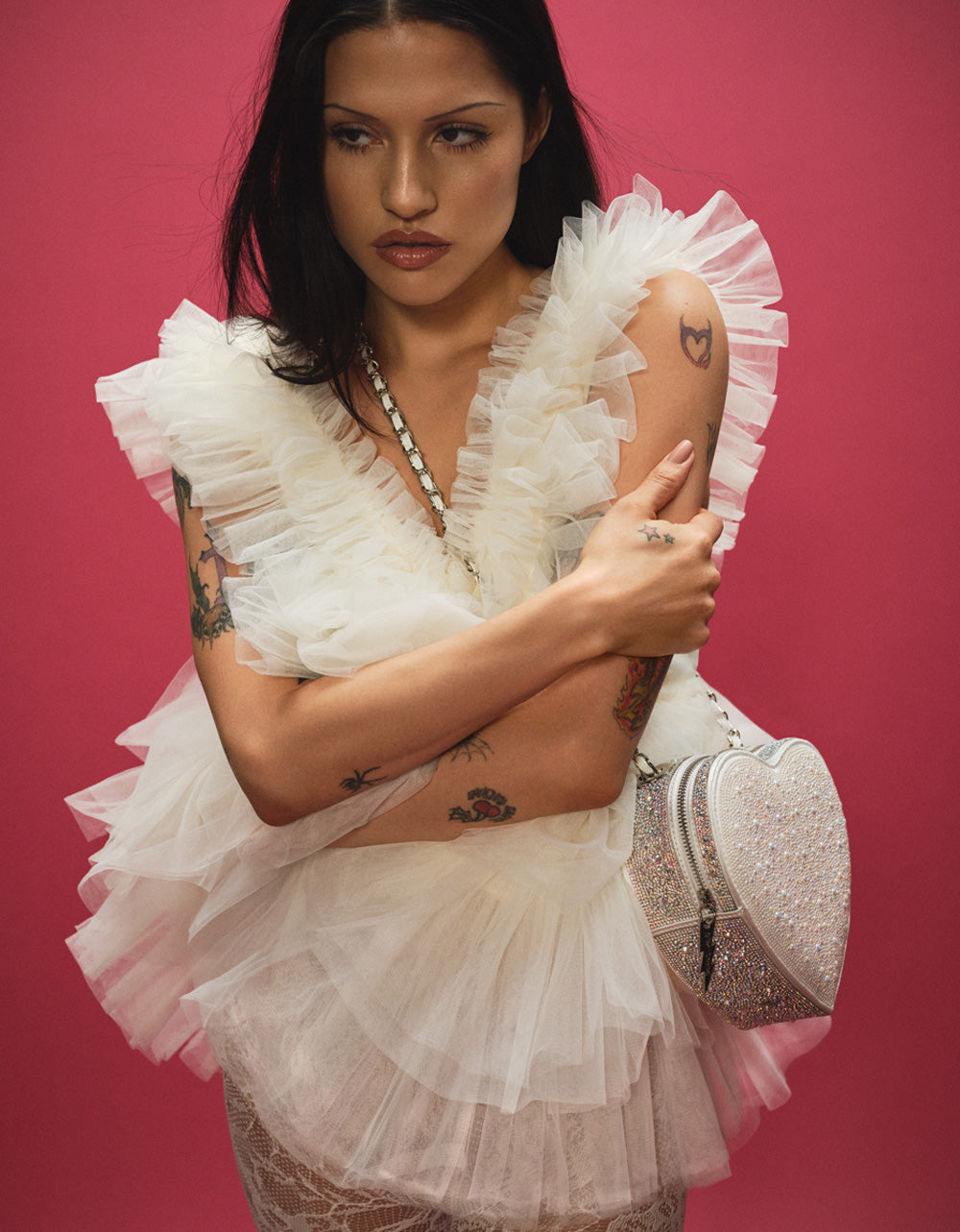 Betsey Johnson Cream Tiered Tulle Mini Dress for Special Occasions