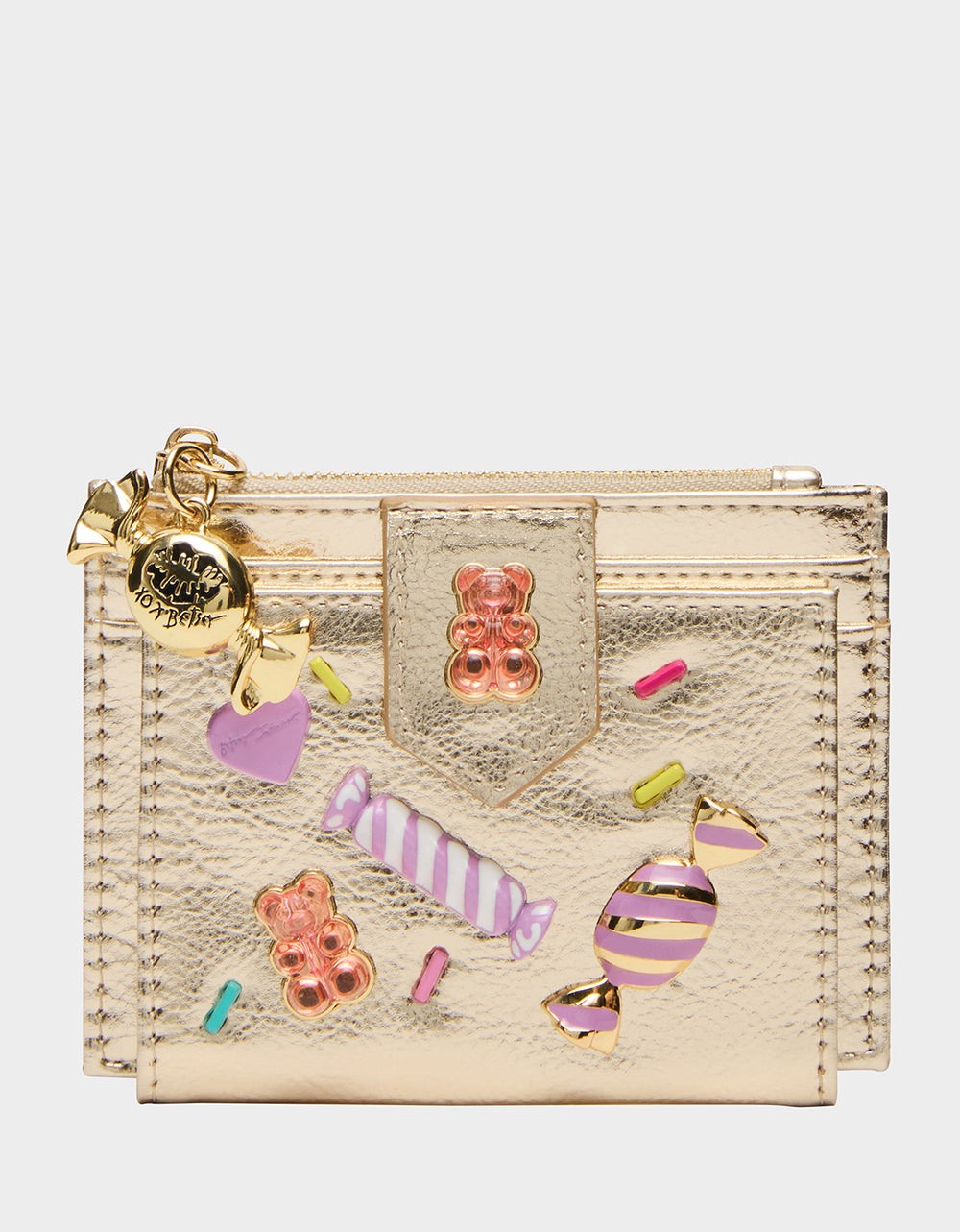 Betsey Johnson Gold Candy Charm Bifold Wallet