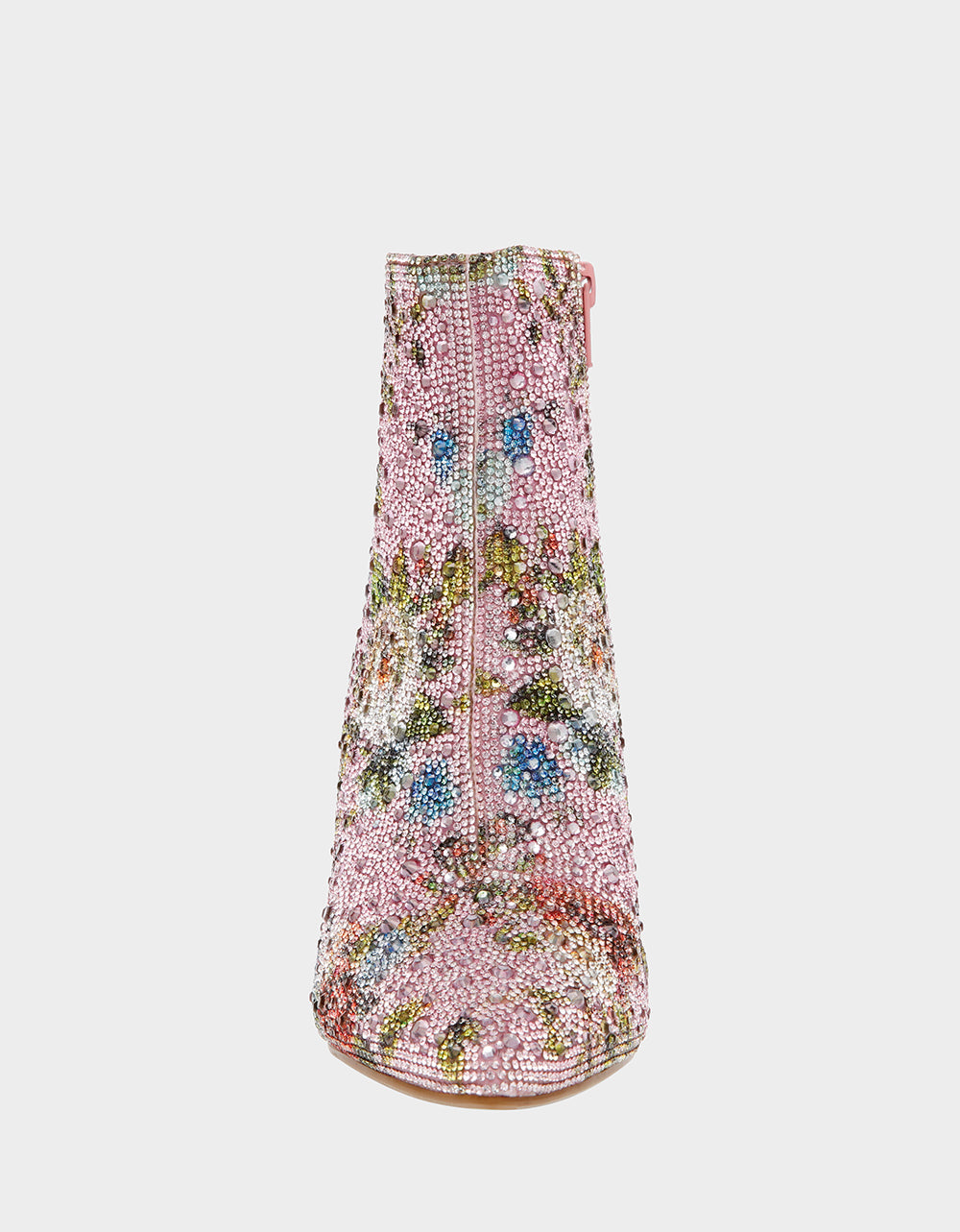 Betsey Johnson CADY Floral Rhinestone Booties with Block Heel